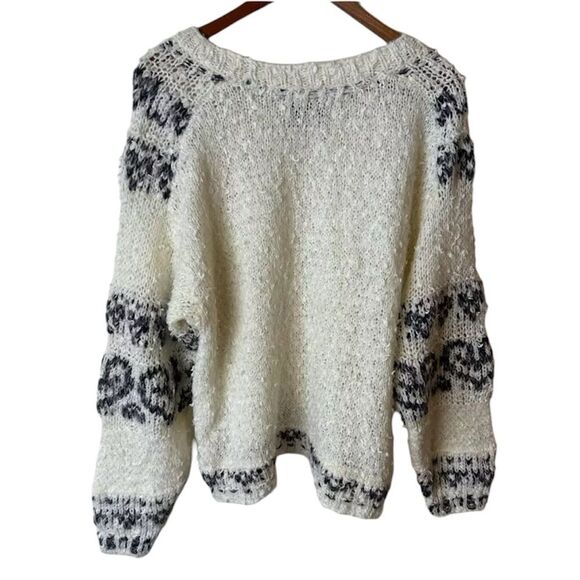 Anthropologie Pilcro Petra Feathered Sweater in Cream M - Picture 6 of 13